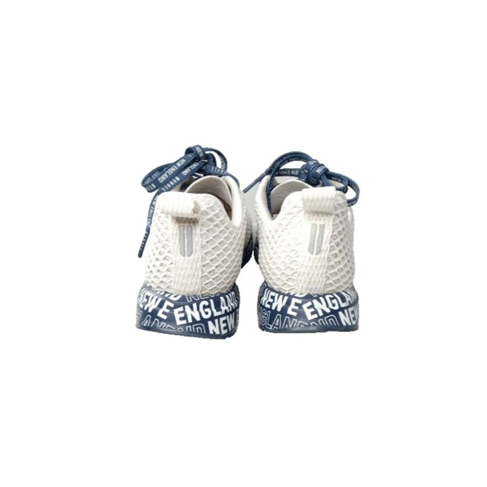 NOBULL New England Diamond Mesh Runner Shoes Women's Size 9.5 White & Blue - Picture 6 of 9